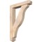 Ekena Millwork Funston Arts and Crafts Smooth Bracket w/ Offset Brace, Douglas Fir, 5 1/2"W x 28"D x 40"H BKT0604X28X40FST03SDF - alternate 1
